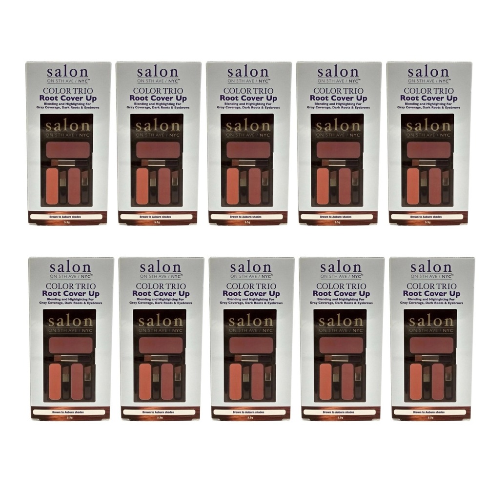 Salon‎ NYC Color Trio Root Cover Up Brown Auburn Shades – Lot of 10 Wholesale